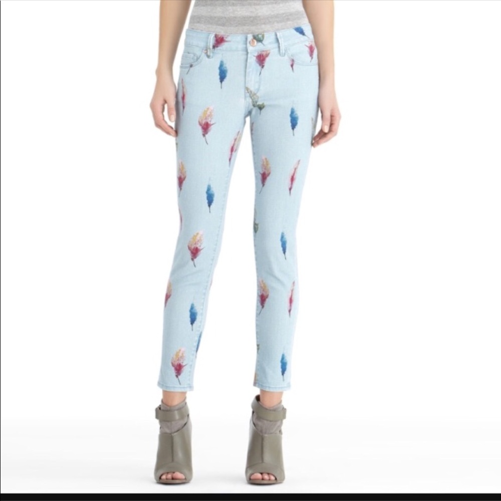 Rachel Roy feather ankle jeans